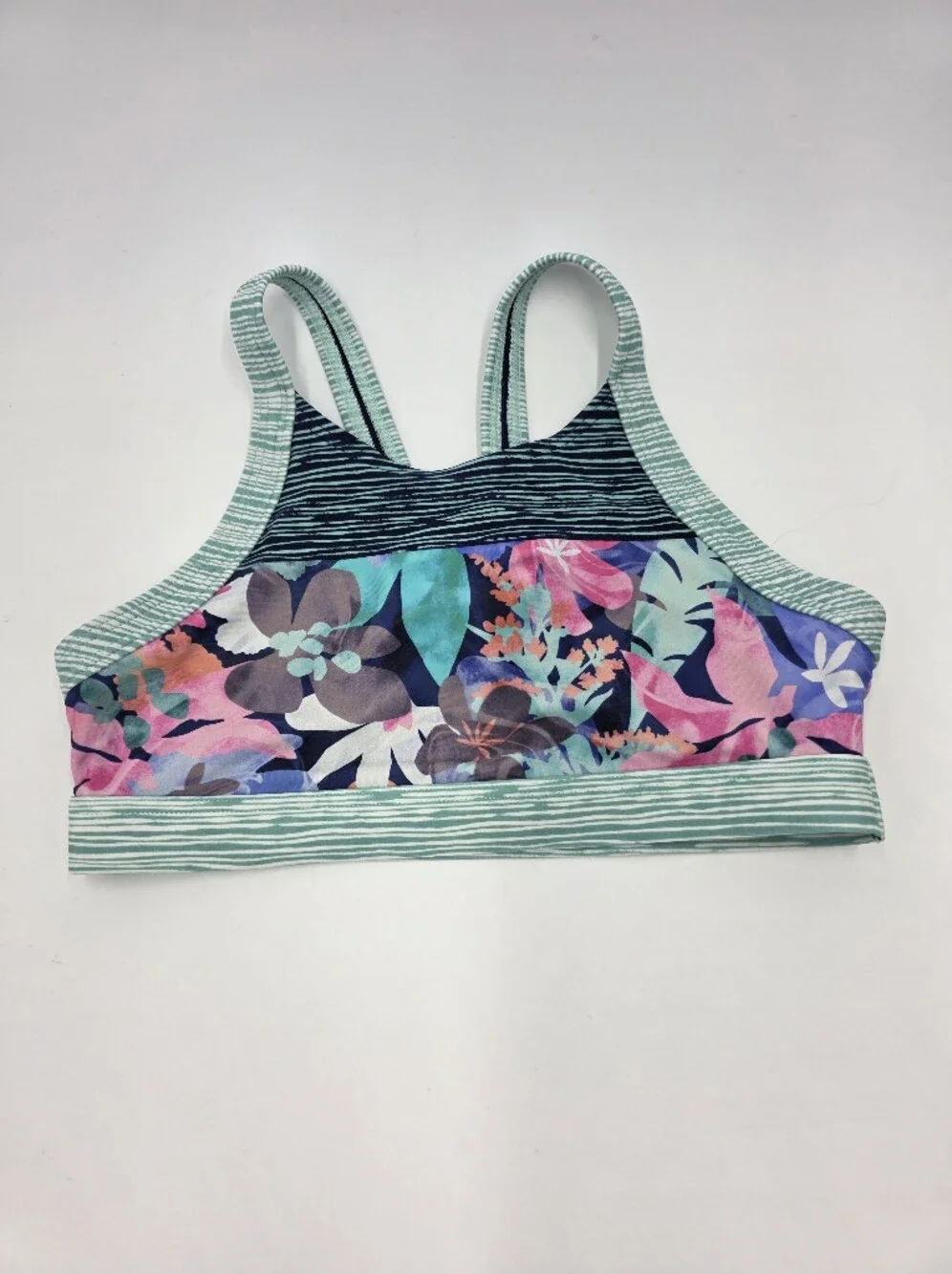 Athleta Girl Surfs Up tropical print bikini size M